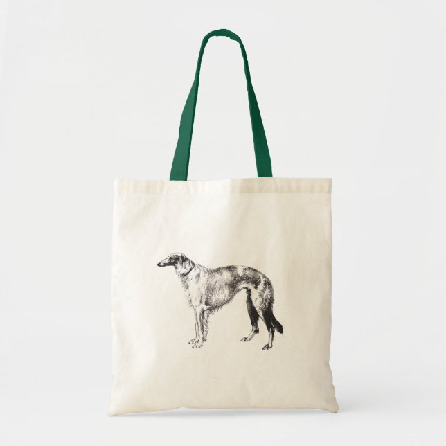 Borzoi Martynow Etching Tote Bag (Front)