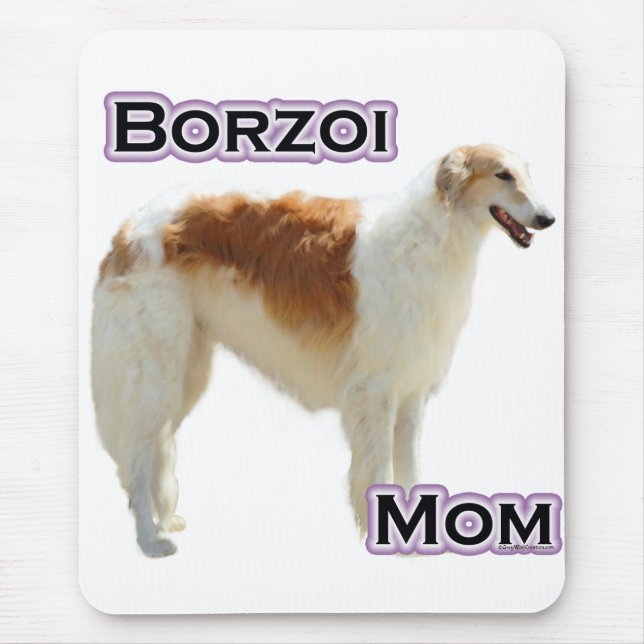 Borzoi Mum 4 Mouse Pad (Front)
