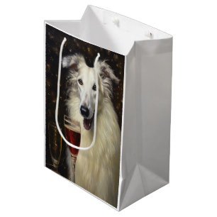 Borzoi New Year Medium Gift Bag