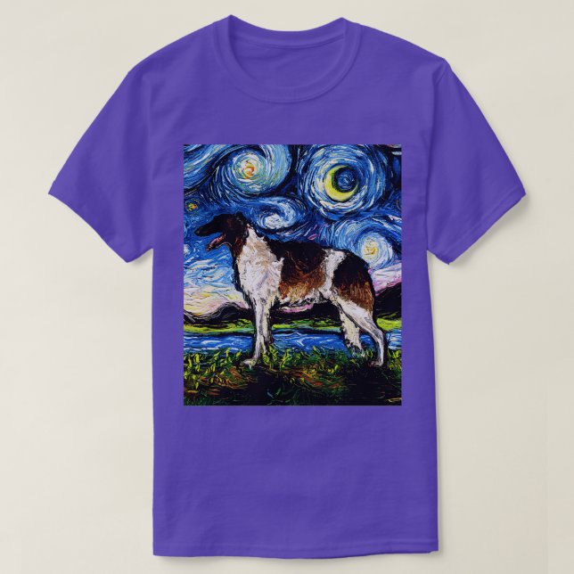 Borzoi Night T-Shirt (Design Front)