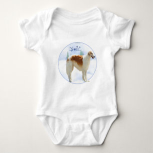 Borzoi Noel Baby Bodysuit