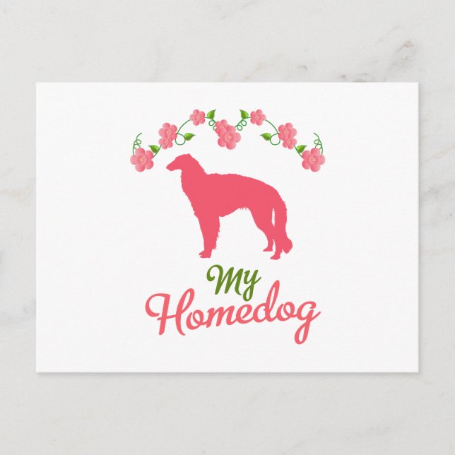 Borzoi Postcard (Front)