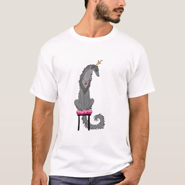 Borzoi Princess Grey T-Shirt (Front)