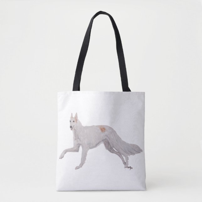 Borzoi Russian Wolfhound Dog Art Tote Bag (Front)