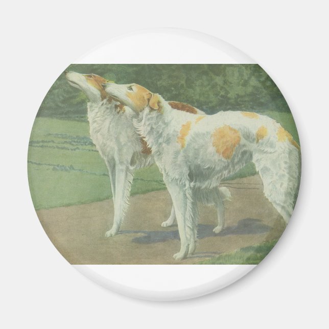 Borzoi (Russian Wolfhound) Magnet (Front)