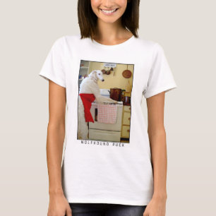 Borzoi Russian Wolfhound "Wolfhound Puck" Dog T-Shirt