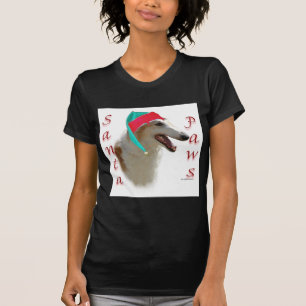 Borzoi Santa Paws T-Shirt