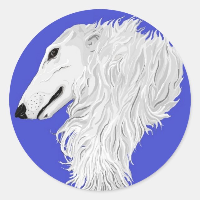 BORZOI STICKER (Front)