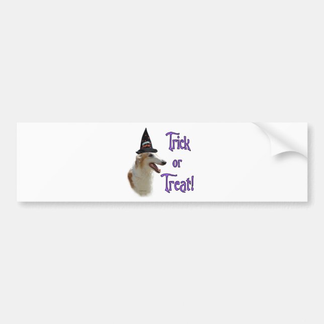 Borzoi Trick Bumper Sticker (Front)