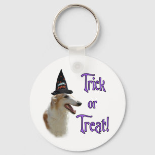 Borzoi Trick Key Ring