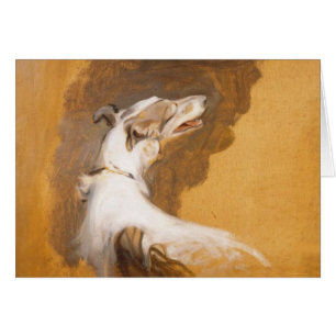 Borzoi Watercolor Card