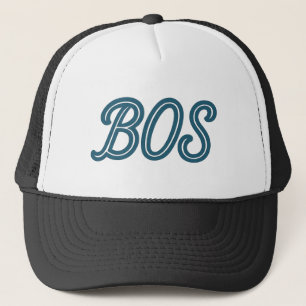 BOS Boston Airport Code – Retro Travel & Aviation  Trucker Hat