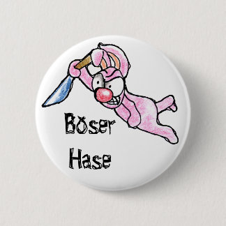 Böser Hase 6 Cm Round Badge