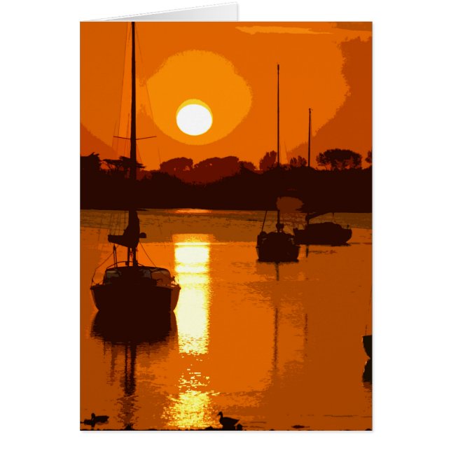 Bosham retro poster-style card (Front)