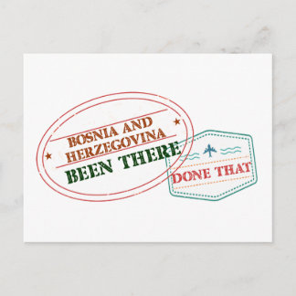Bosnia and Herzegovina Been There Done That Postcard