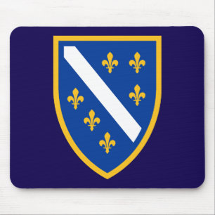Bosnia and Herzegovina Coat of Arms Mouse Pad