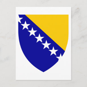 Bosnia and Herzegovina Coat of Arms Postcard
