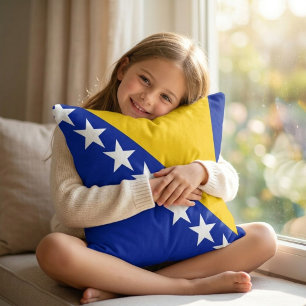Bosnia and Herzegovina Flag All‑Over Print Cushion