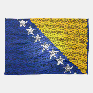 Bosnia and Herzegovina Flag Artistic Kitchen Decor Tea Towel