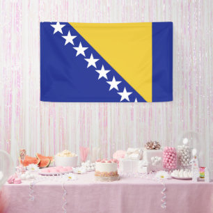 Bosnia and Herzegovina flag Banner