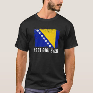 Bosnia And Herzegovina Flag Best Gigi Ever Family T-Shirt