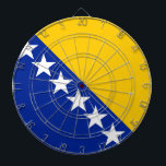 Bosnia and Herzegovina Flag Dartboard<br><div class="desc">Bosnia and Herzegovina Flag</div>