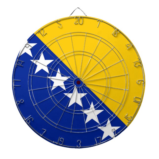 Bosnia and Herzegovina Flag Dartboard (Front)
