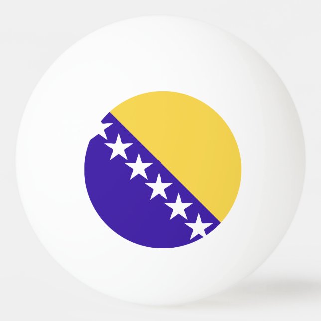 Bosnia and Herzegovina Flag Emblem Ping Pong Ball (Front)