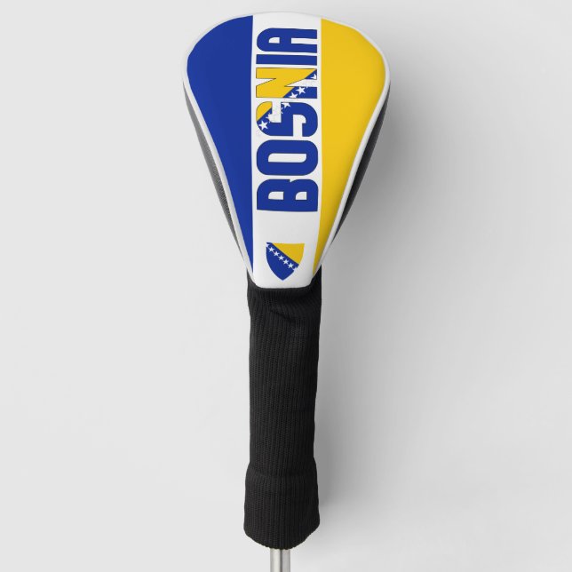 Bosnia and Herzegovina Flag Gorgeous Patriotic Golf Head Cover (Front)