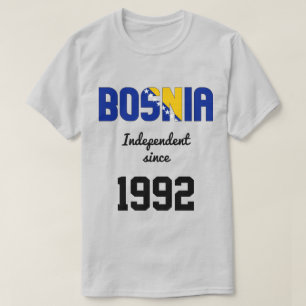Bosnia and Herzegovina Flag Independence T-Shirt