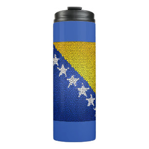 Bosnia and Herzegovina Flag Patriotic Gift Thermal Tumbler