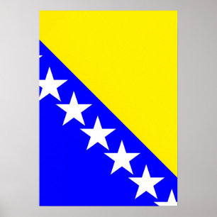 Bosnia and Herzegovina flag Poster