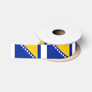 Bosnia and Herzegovina Flag Satin Ribbon