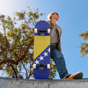 Bosnia and Herzegovina flag Skateboard