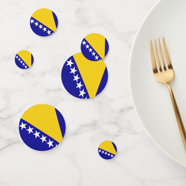 Bosnia and Herzegovina flag Table Confetti (Group)