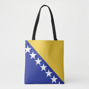 Bosnia and Herzegovina flag Tote Bag