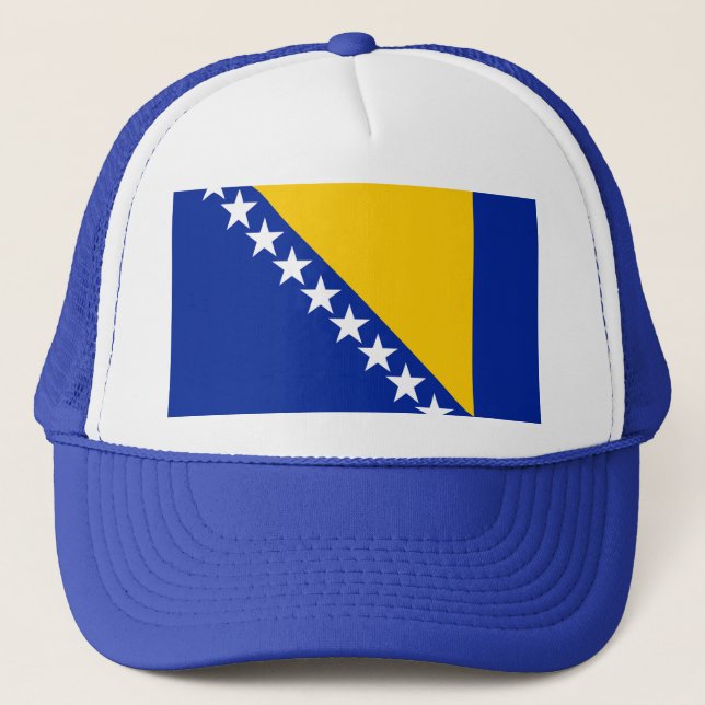 Bosnia and Herzegovina Flag Trucker Hat (Front)