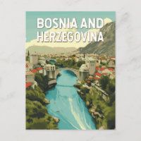 Bosnia and Herzegovina Illustration Travel Art