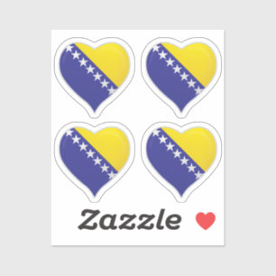 bosnia and herzegovina love flag pride heart