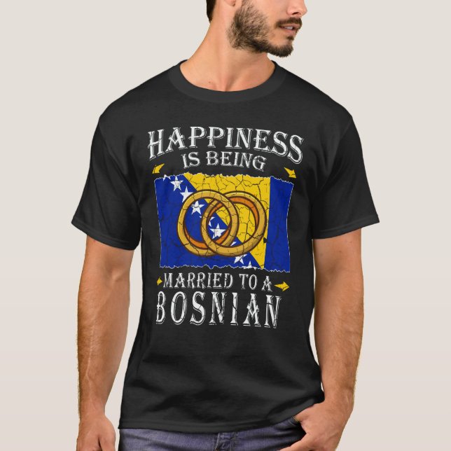Bosnia and Herzegovina Marriage Bosnian Herzegovin T-Shirt (Front)