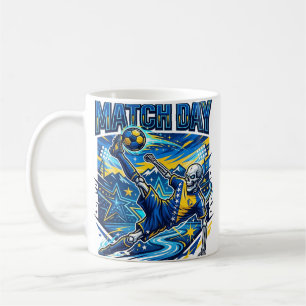 Bosnia and Herzegovina Match Day Skeleton Striker  Coffee Mug