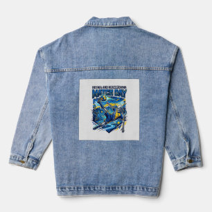 Bosnia and Herzegovina Match Day Skeleton Striker Denim Jacket