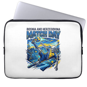 Bosnia and Herzegovina Match Day Skeleton Striker Laptop Sleeve