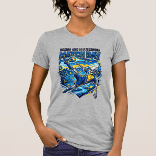 Bosnia and Herzegovina Match Day Skeleton Striker T-Shirt