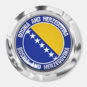 Bosnia and Herzegovina Round Emblem Magnet