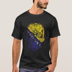 Bosnia and Herzegovina Skull And Roses Flag T-Shirt