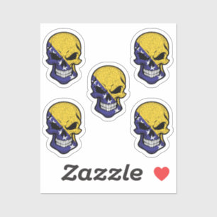 Bosnia and Herzegovina Smiling Skull Flag
