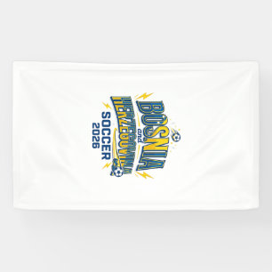 Bosnia and Herzegovina Soccer 2026 Soccer Bold Cou Banner