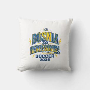 Bosnia and Herzegovina Soccer 2026 Soccer Bold Cou Cushion