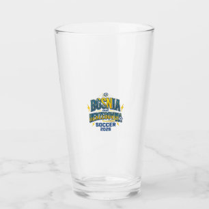 Bosnia and Herzegovina Soccer 2026 Soccer Bold Cou Glass